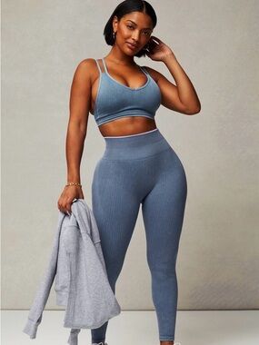 Fabletics Seamless Ribbed High-Waist Leggings